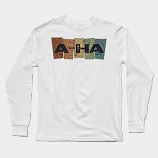 a-ha Retro Pattern Long Sleeve T-Shirt